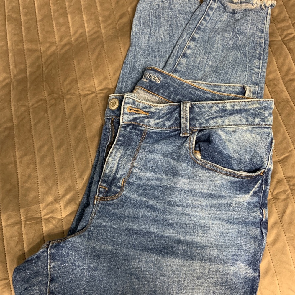 High rise skinny jeans
